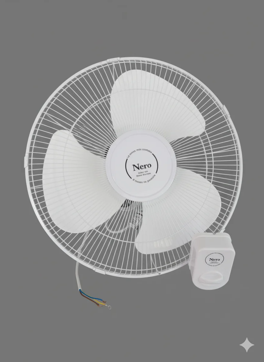 Ventilador NERO 16-299 de techo, vista inferior, 16 pulgadas, 3 aspas blancas