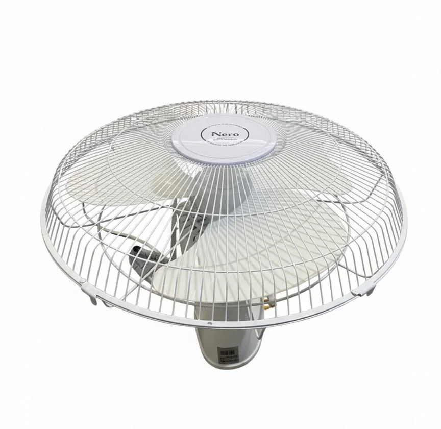 Ventilador NERO 16-299 de techo, vista lateral, 16 pulgadas, estructura blanca