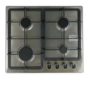 Tope NERO NR-4004 – 4 hornillas a gas encendido eléctrico
