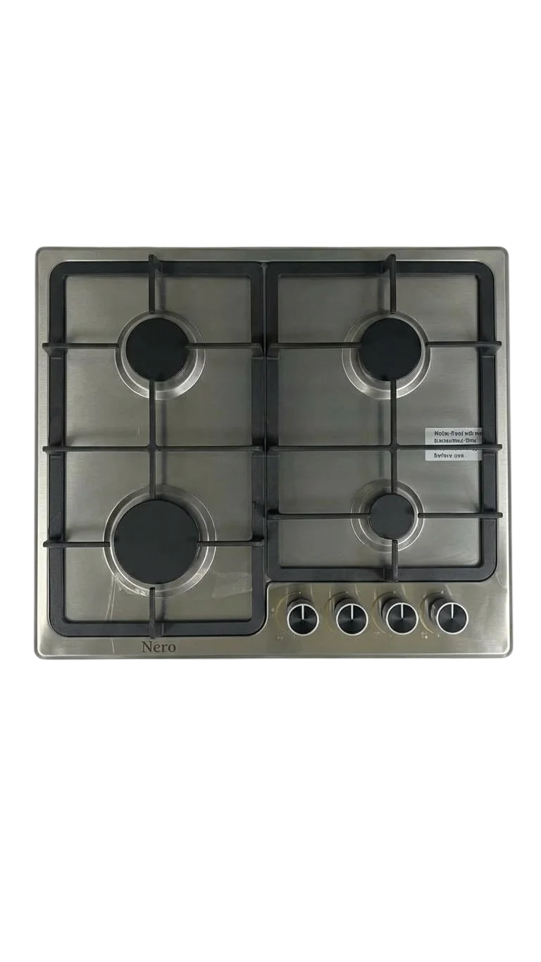 Tope NERO NR-4004 – 4 hornillas a gas encendido eléctrico