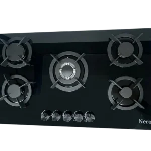 Tope NERO NR-5003 – 5 hornillas a gas con encendido eléctrico